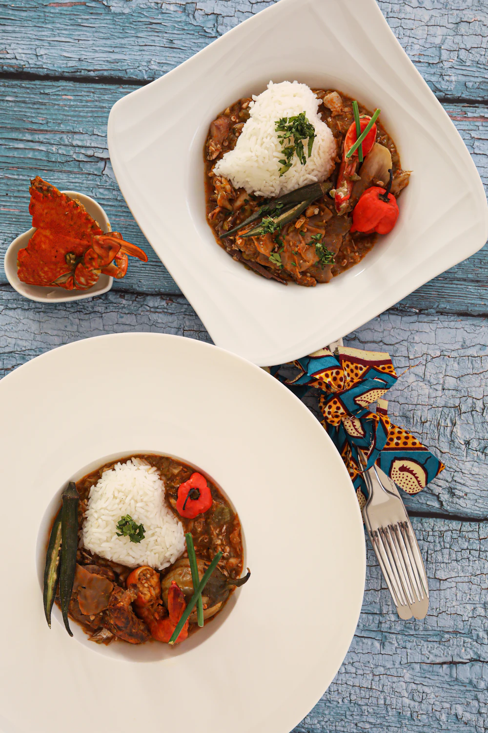 Riz blanc et sauce